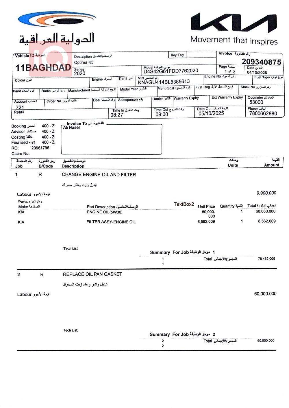 كيا اوبتيما